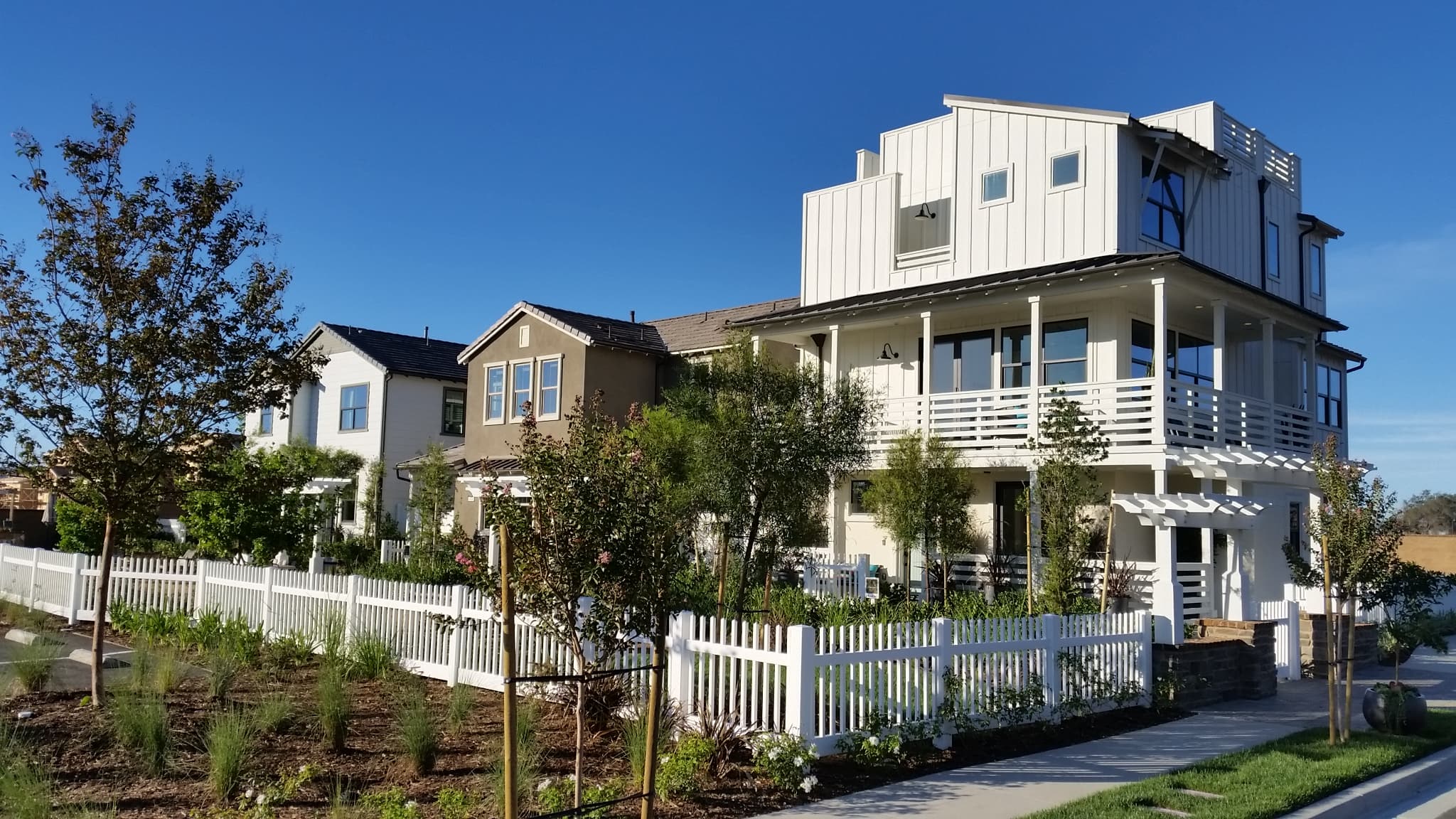 Modern residential buildings